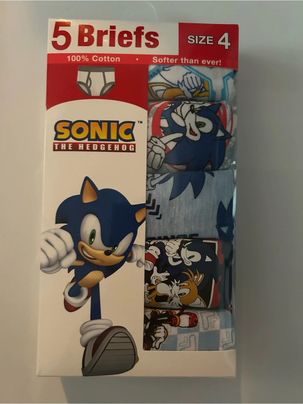 Sonic Cotton Briefs 5-pack boys size 6